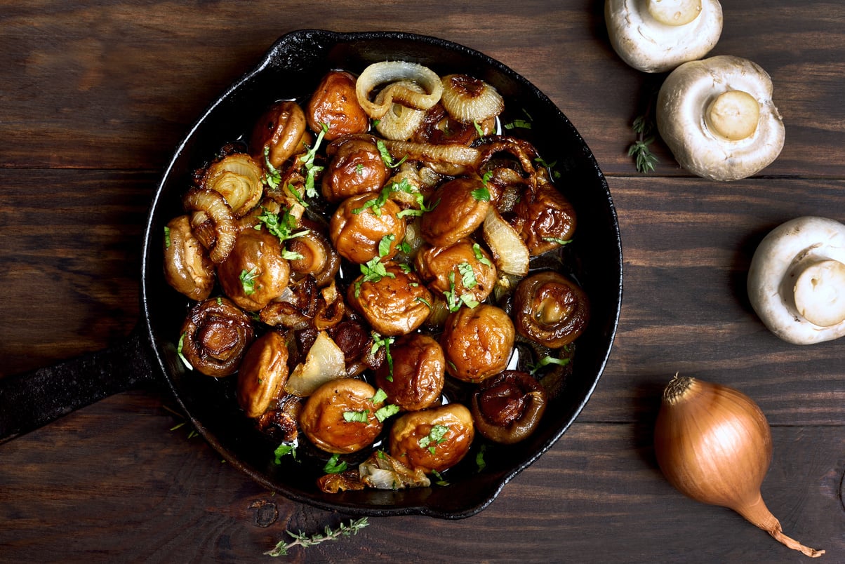 Fried mushrooms